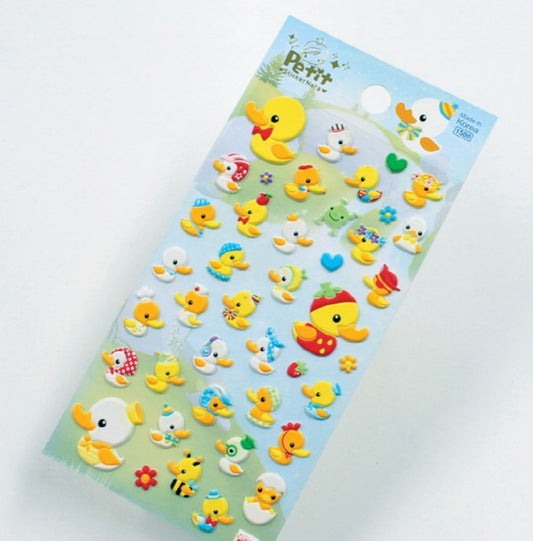 [Stationery Korea] Wild Duck Puffy Deco Sticker