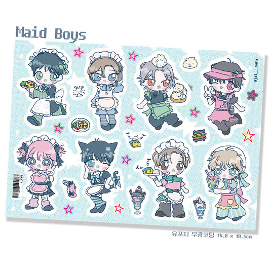 [Jal Sara] Maid Boys Sticker Sheet