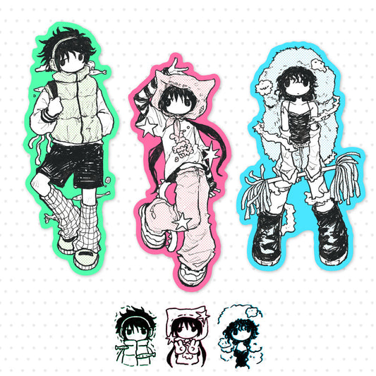 [Amustew] RGB Die Sticker (3 Options)