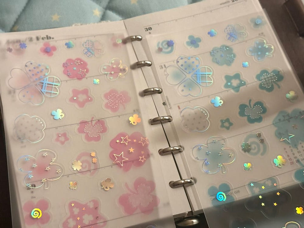 [Happiest Fluffy Shop] Big Clover Sticker Sheet