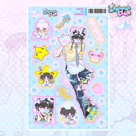 [Yifuu.0u] Star Fragment Dessert Cafe Hobum Sticker Sheet