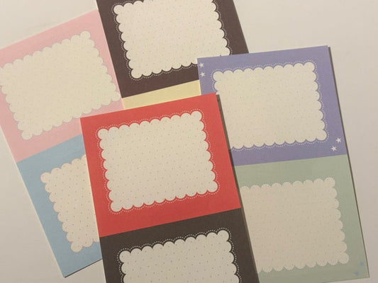 [Happiest Fluffy Shop] Hankerchief Memo Sticker Set