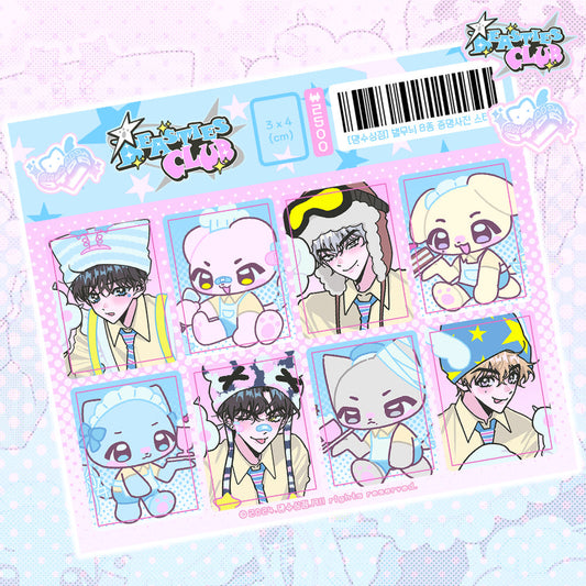 [Yifuu.0u] Star Pattern ID Photo Sticker Sheet