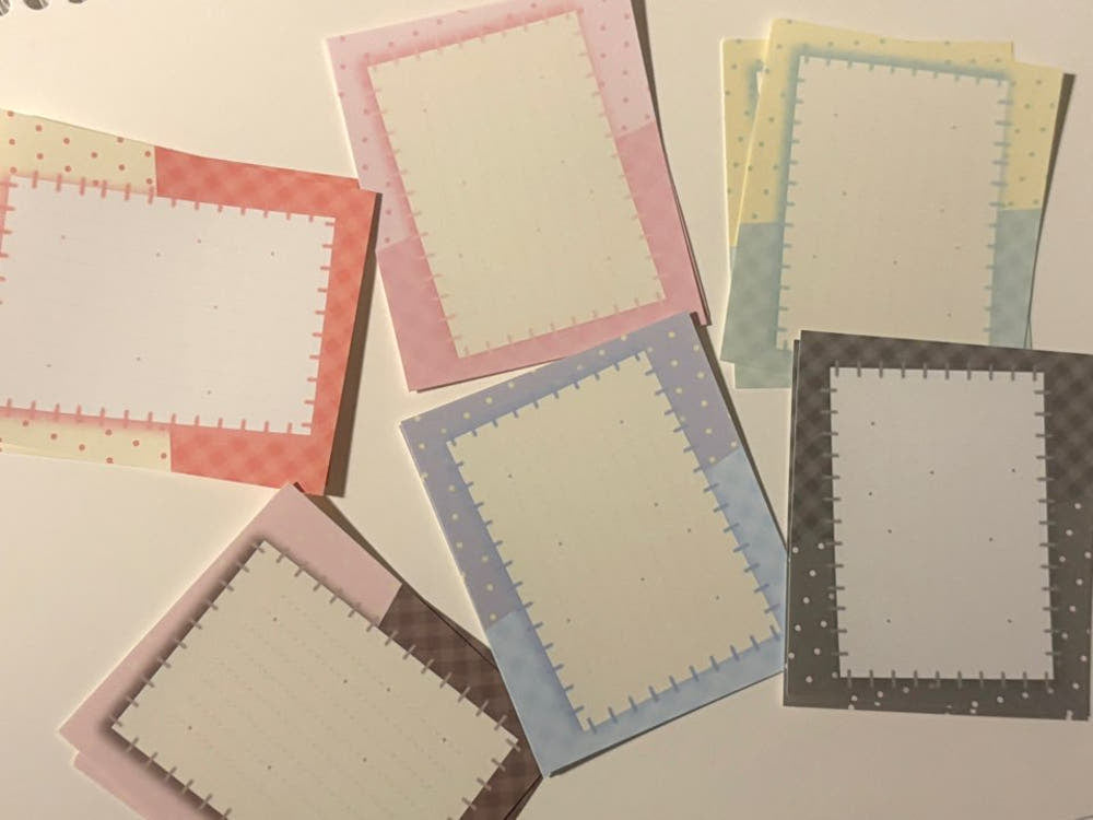 [Happiest Fluffy Shop] Unbalanced Patch Memo Sticker Set – It's Deco Day