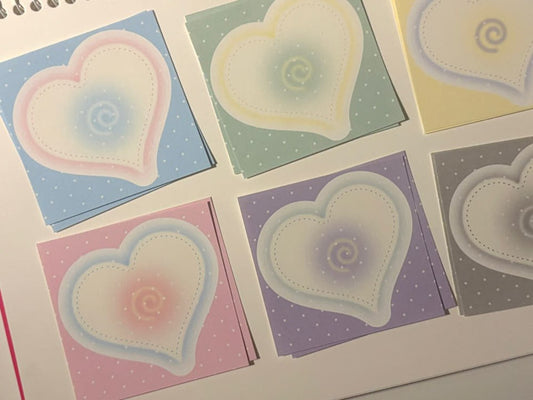 [Happiest Fluffy Shop] Winter Heart Memo Sticker Set