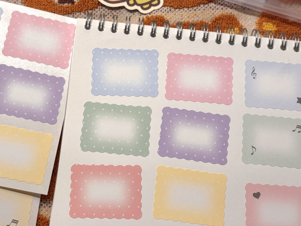 [Happiest Fluffy Shop] Square Cozy Cloud Memo Sticker Set