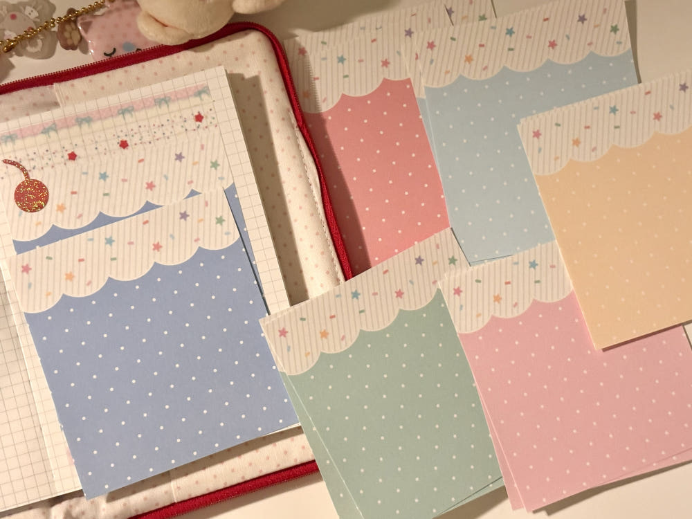 [Happiest Fluffy Shop] Cream Soda A6 Memo Sticker Set