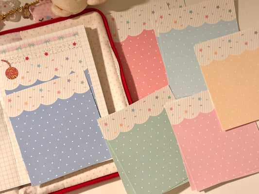 [Happiest Fluffy Shop] Cream Soda A6 Memo Sticker Set