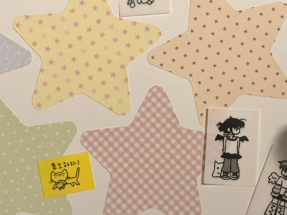 [Happiest Fluffy Shop] Special Star Memo Sticker Set