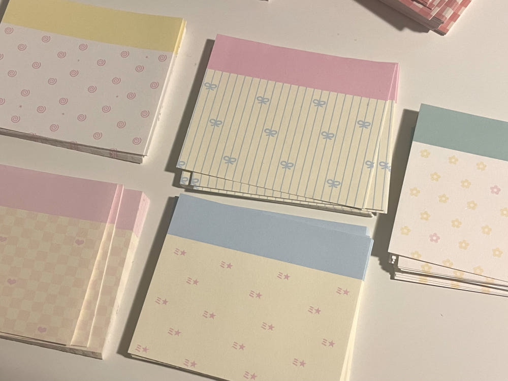 [Happiest Fluffy Shop] Lovely Pattern Memo Sticker Set