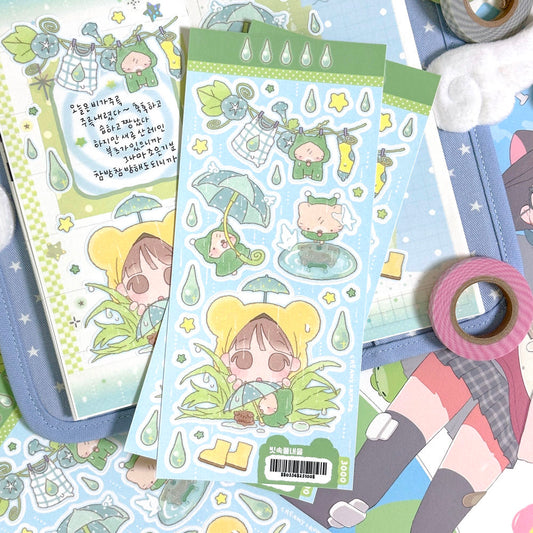[Creamy Crumbz] In the Rain Sticker Sheet