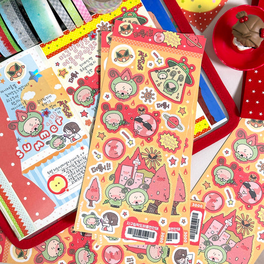 [Creamy Crumbz] Earth Conquest? Not in the Summer! Sticker Sheet