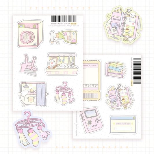 [Tetrapod] Any Plans on Your Day Off? Memo Sticker Sheet (2 Options)