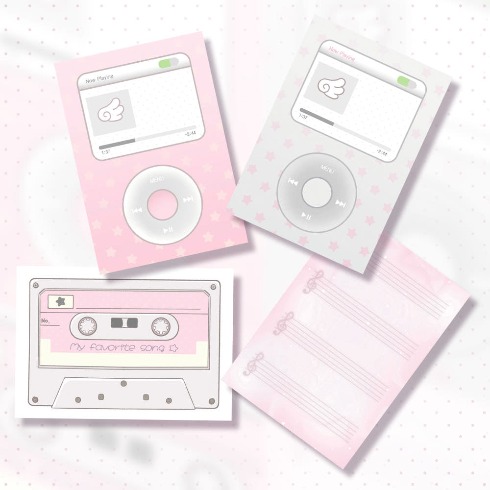 [Tetrapod] Playing Music Memo Sticker Pack