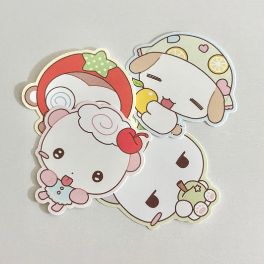 [Kkumo Kkumo] Fruit Animals Die Cut Sticker Pack