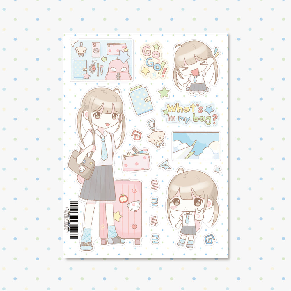[Kkumo Kkumo] Let's Go On a Trip Sticker Sheet