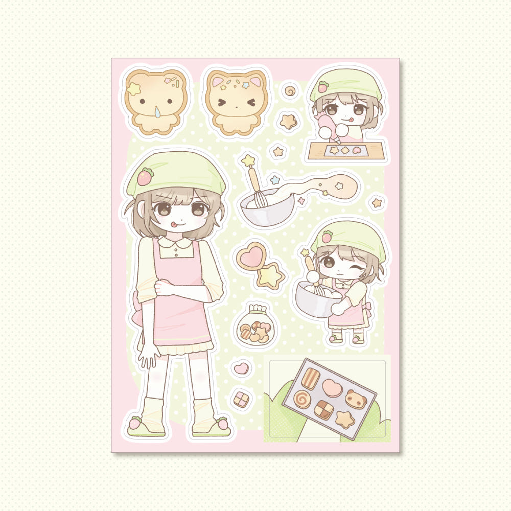[Kkumo Kkumo] Let's Make Cookies Sticker Sheet