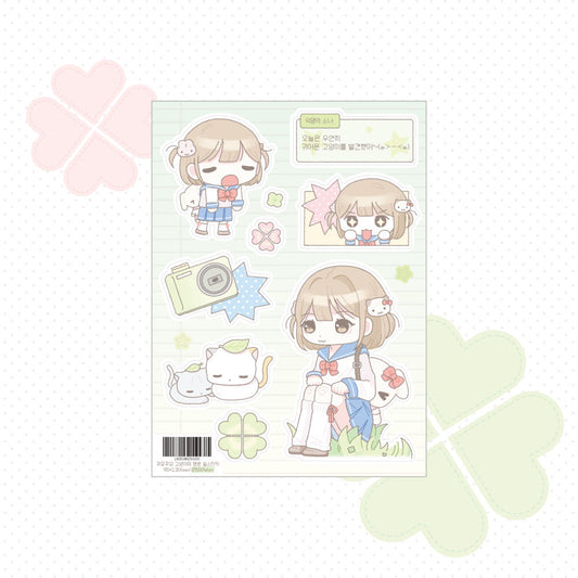 [Kkumo Kkumo] Luck & Cat Sticker Sheet