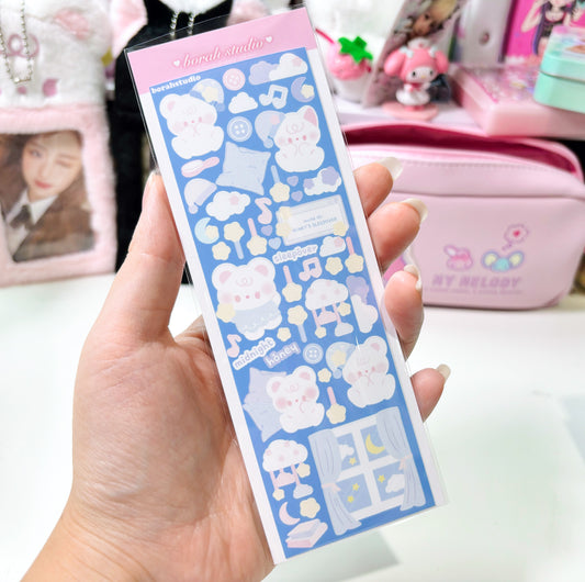 [borahstudio] Honey & Friends: Sleepover Deco Sticker