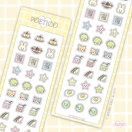 [Poetico] Clumsy Collection Sticker Sheet