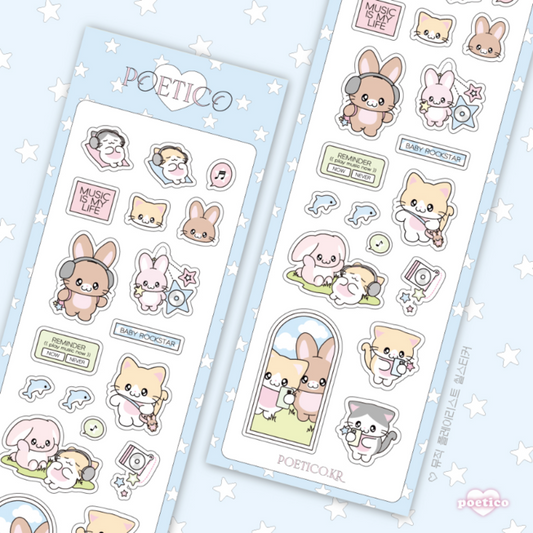 [Poetico] Music Playlist Sticker Sheet