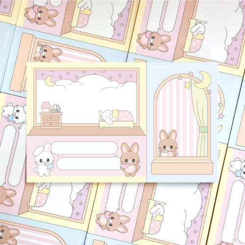 [Poetico] Bunny's Room Memo Pad