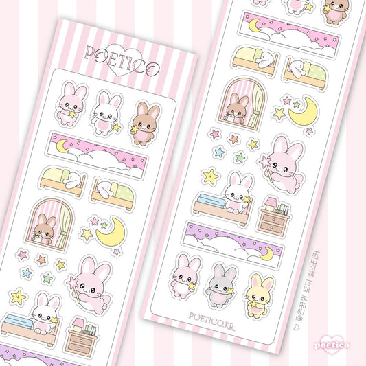 [Poetico] Sweet Dreams Bunny Sticker Sheet