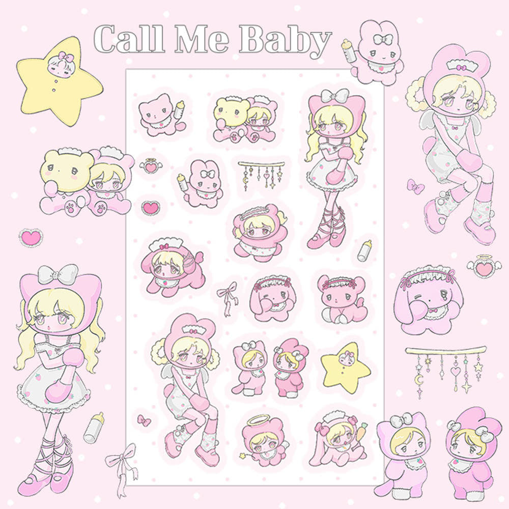 [We_Fantasia] Call Me Baby Sticker Sheet