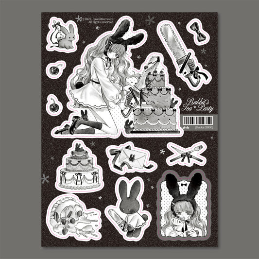 [Dawnitive Wave] Rabbit's Tea Party Sticker Sheet