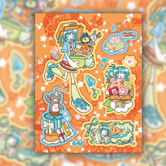 [Keutti Kitty] Unboxing Sticker Sheet