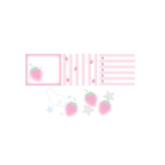 [Nevertheless] Strawberry Square Memo Sticker Pack