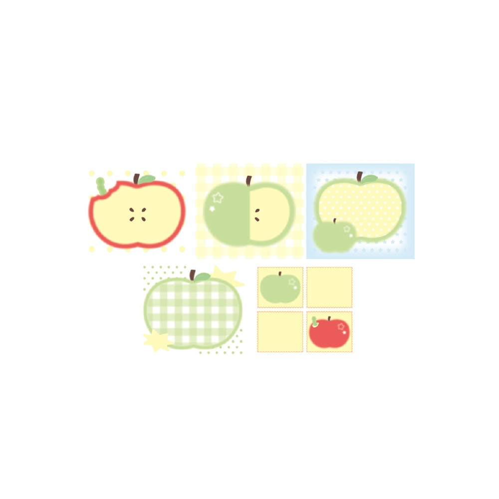 [Nevertheless] Apple Square Memo Sticker Pack