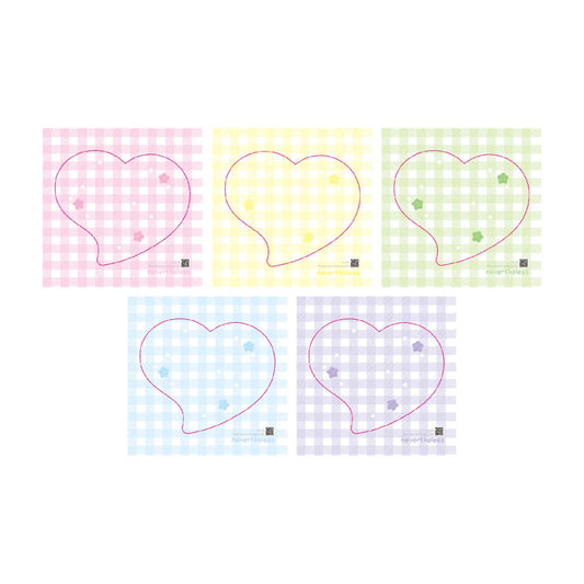 [Nevertheless] Heart Rainbow Square Memo Sticker Pack