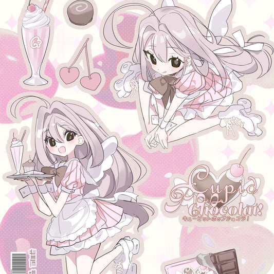 [Kimono Mikata] Cupid's Pop Chocolate Sticker Sheet