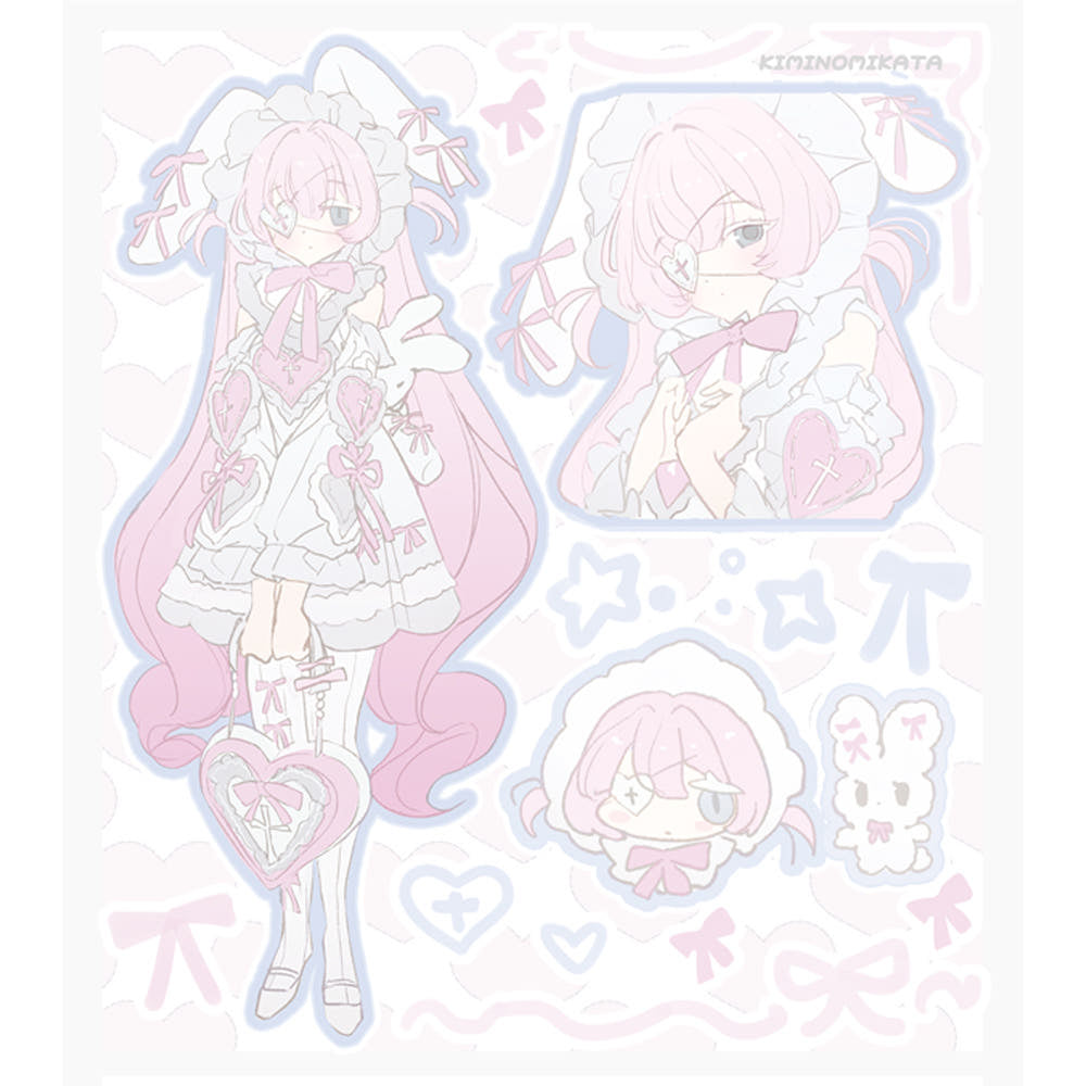 [Kimono Mikata] Baby Tenshi Pink Sticker Sheet