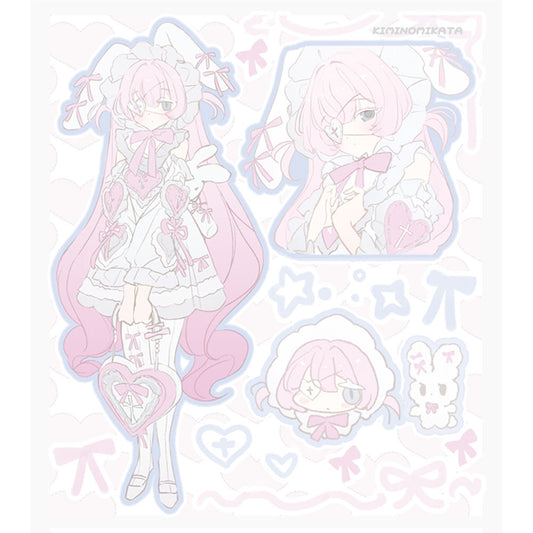 [Kimono Mikata] Baby Tenshi Pink Sticker Sheet