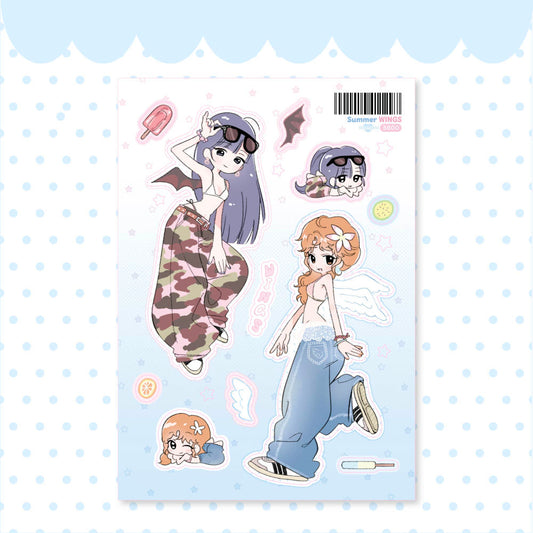[Ricomaru] Summer Wings Sticker Sheet
