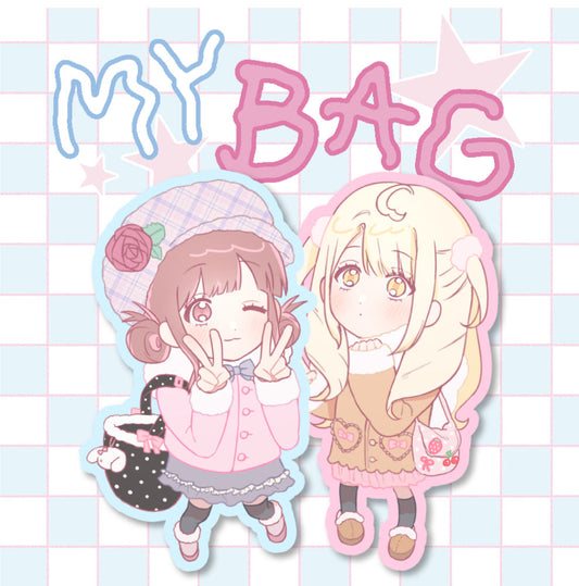 [Ricomaru] My Bag Die Cut Sticker Set