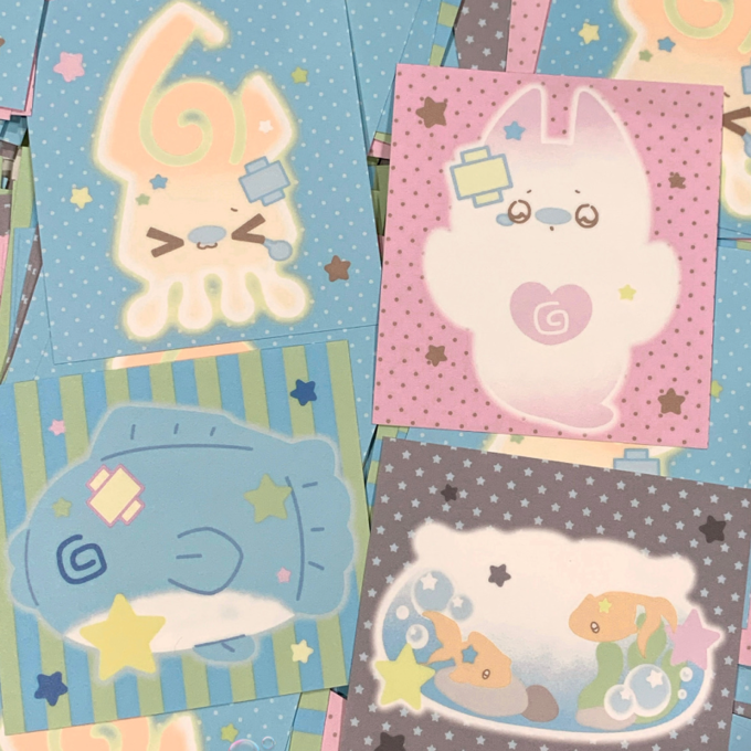[Yifuu.0u] Sea Friends Memo Sticker Pack
