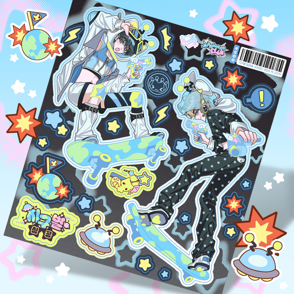 [Yifuu.0u] Earth Invasion: Superboard Team 2 Big Sticker Sheet