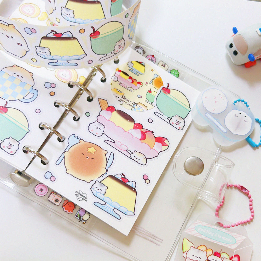 [Pompomroom] Chubby Hamchi's Coffee Shop Memo Kiss Cut Tape