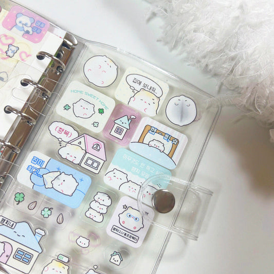 [Pompomroom] Hamchi the Homebody Clear Sticker Sheet