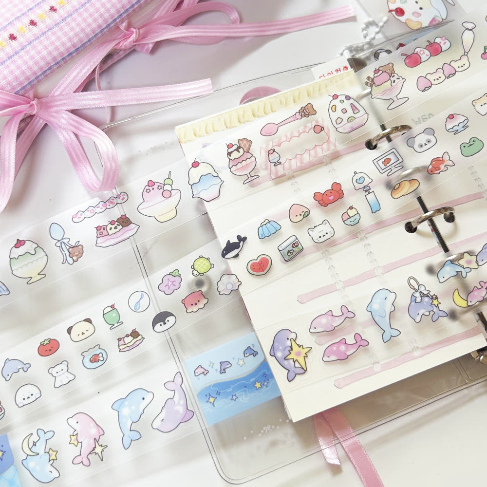 [Pompomroom] Summer Clear Kiss Cut Tape