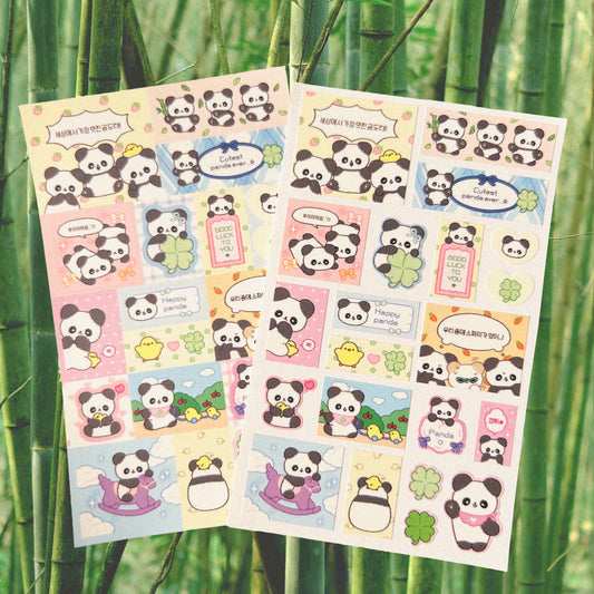 [Pompomroom] Baby Panda Sticker Sheet