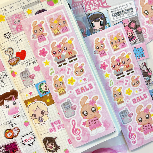 [Zeki Bear] Gyaru Milky Sticker Sheet