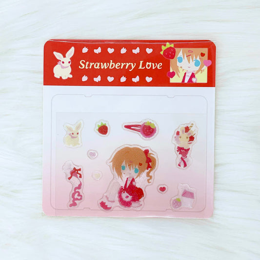 [Nyal] Strawberry Love Epoxy Sticker Sheet