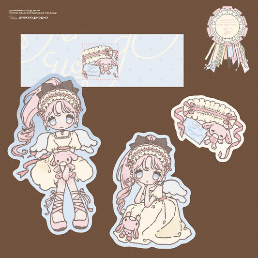 [Yeonpopo] Tensiusa Die Cut Sticker Set