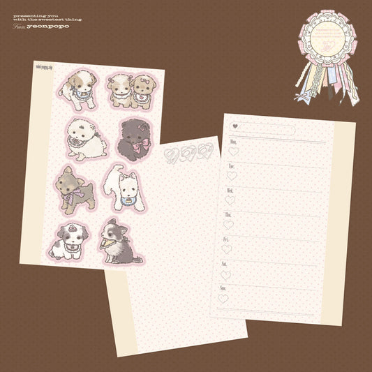 [Yeonpopo] Mini Puppy Sticker Sheet