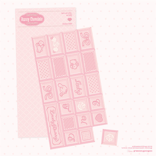 [Yeonpopo] Bunny Chocolate Sticker Sheet
