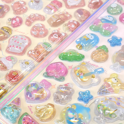 [Stationery Korea] Bon Bon Drop Capsule Sticker Sheet (12 Options)